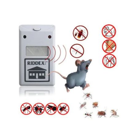 3 darab ultrahangos, konnektorba dugható egérriasztó - hatásos egerek, patkányok, nyestek és rovarok ellen